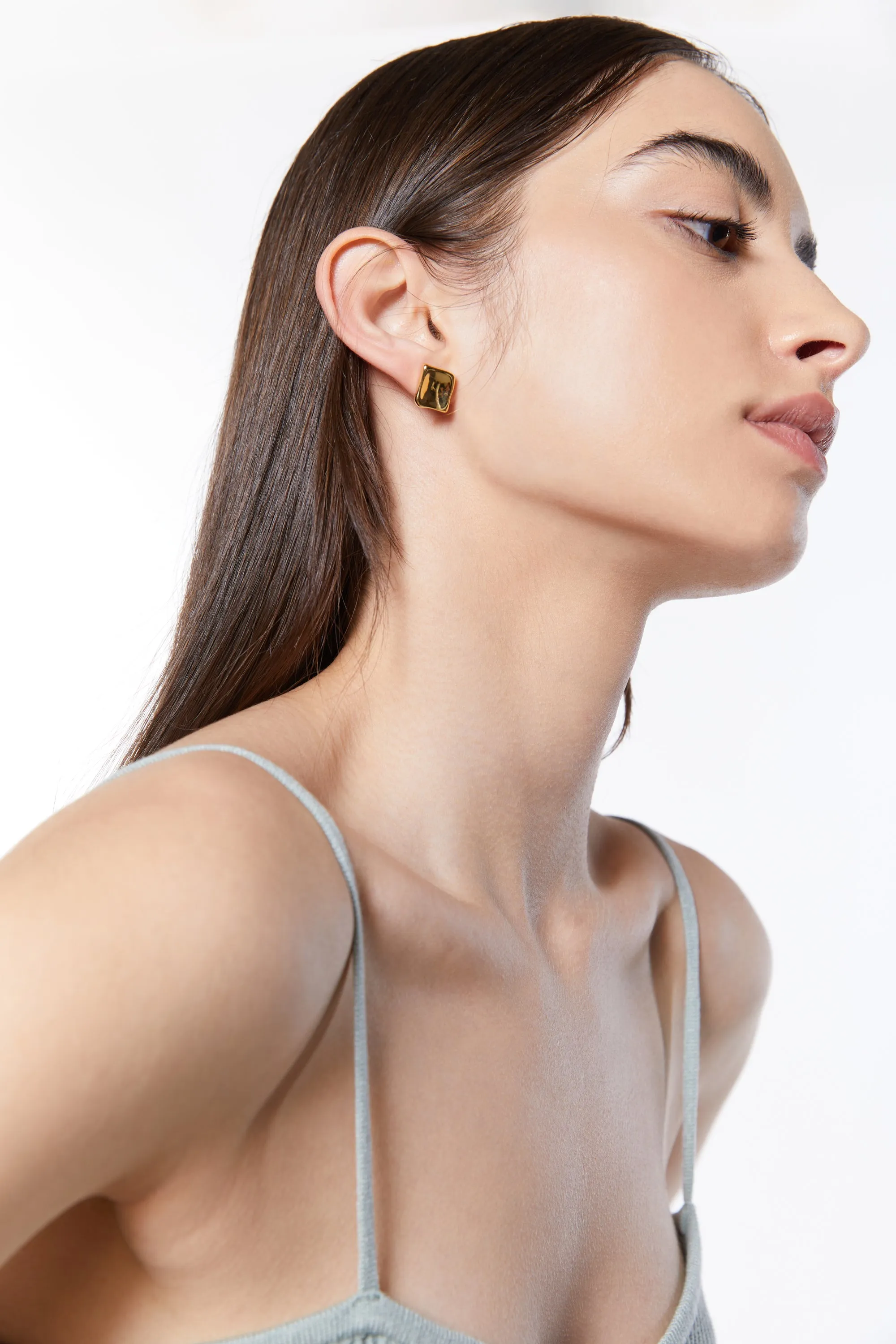 ABSTRACT SQUARE STUD EARRING