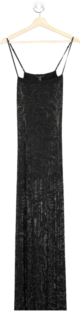 AFRM Black Glitter Maxi Dress SZ S