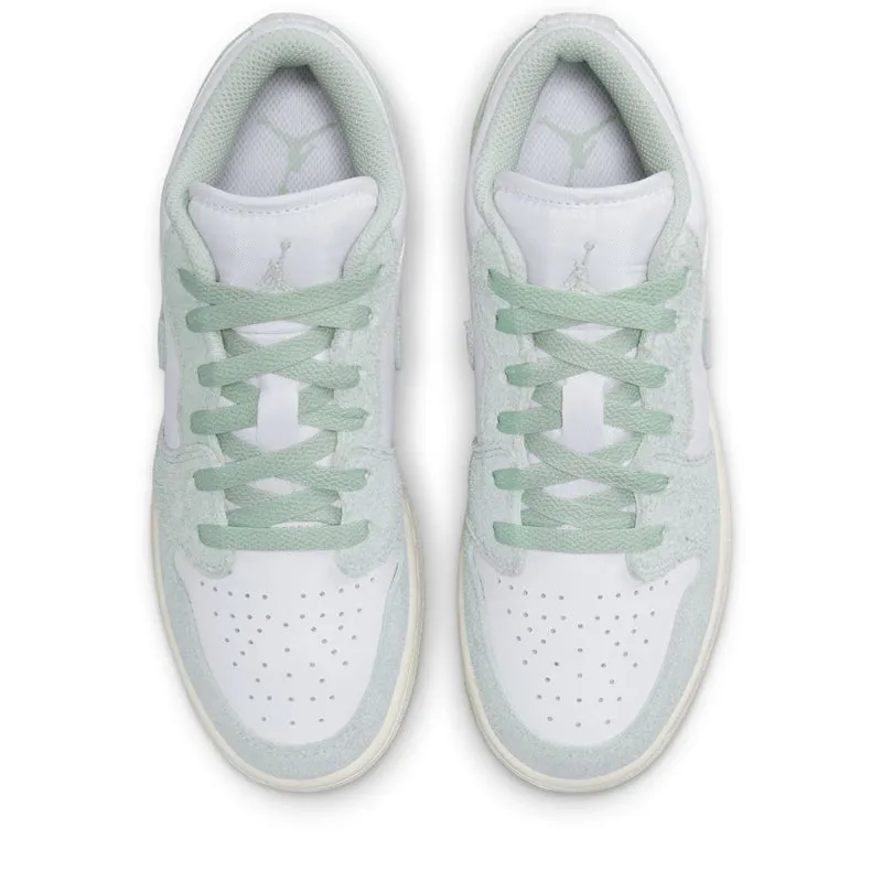 Air Jordan 1 Low SE (GS) - White/Seafoam