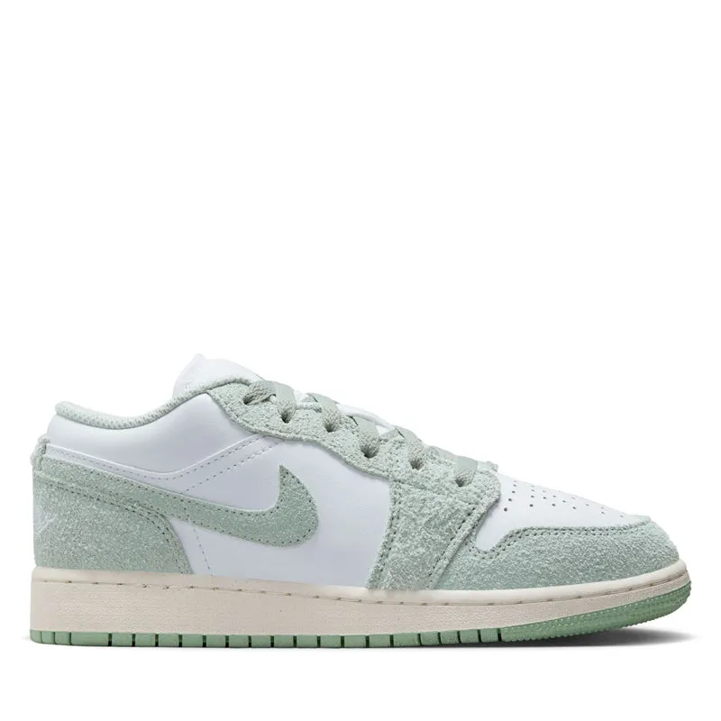 Air Jordan 1 Low SE (GS) - White/Seafoam