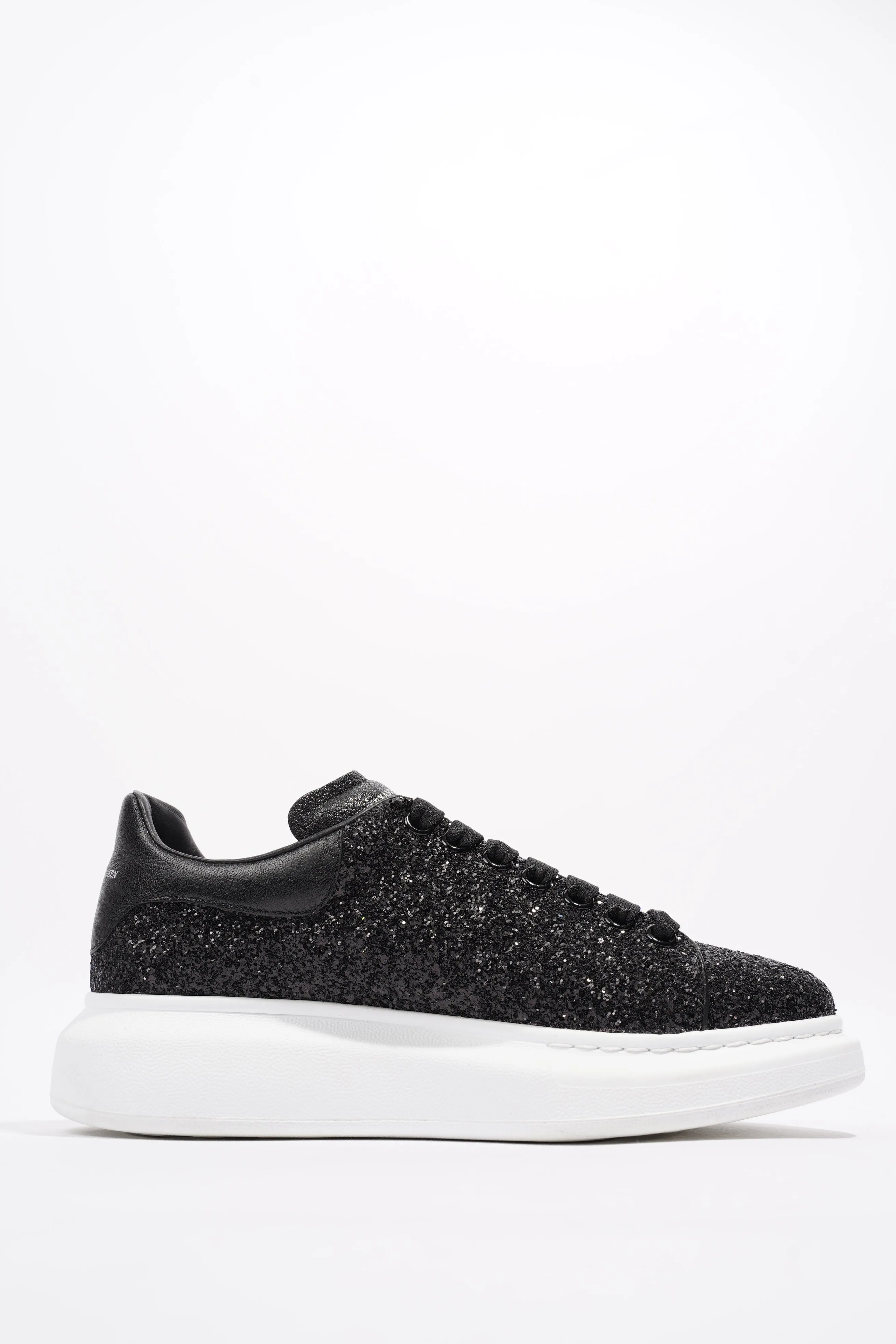 Alexander McQueen Oversized Sneaker Black Glitter / White Glitter EU 40.5 UK 7.5