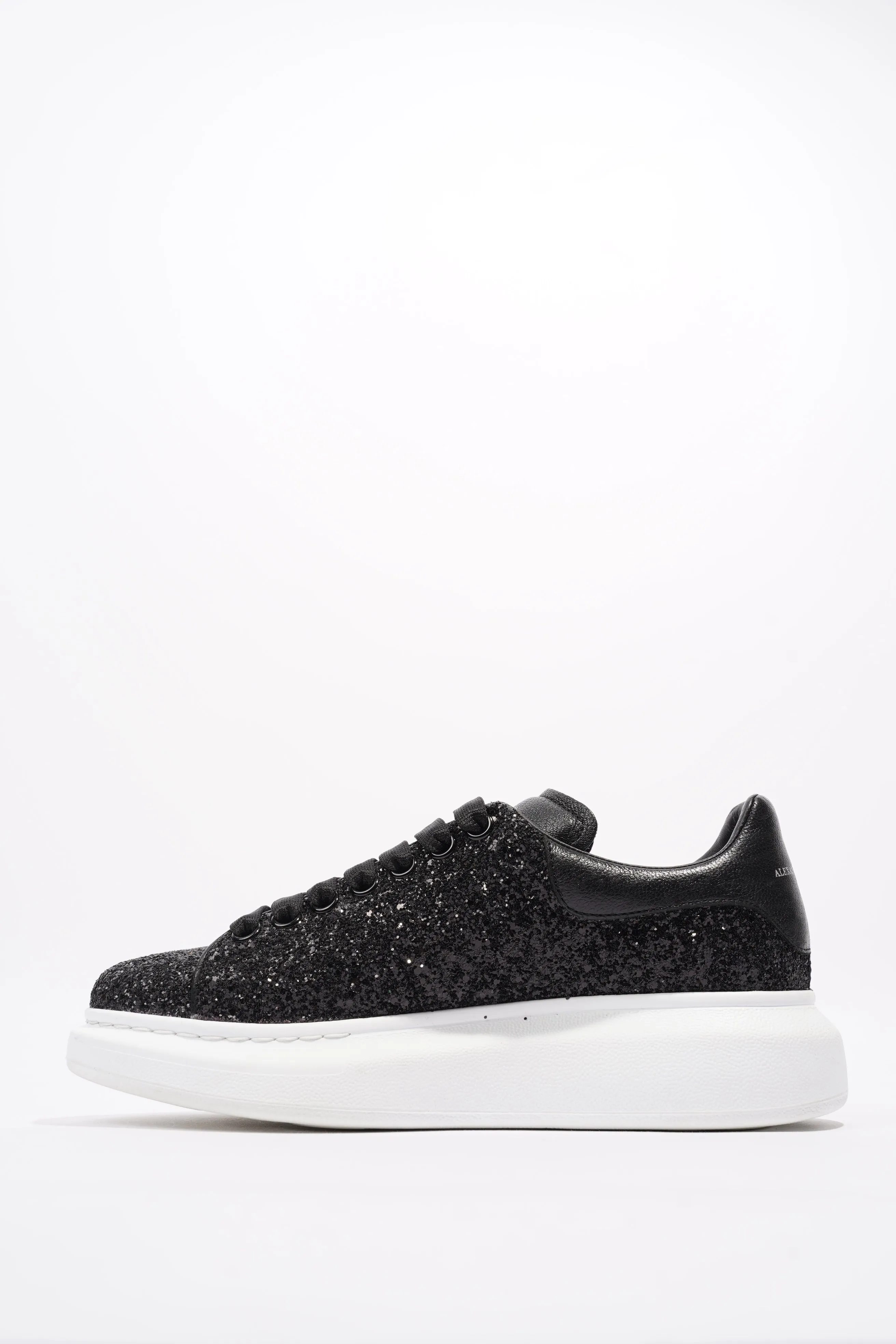 Alexander McQueen Oversized Sneaker Black Glitter / White Glitter EU 40.5 UK 7.5