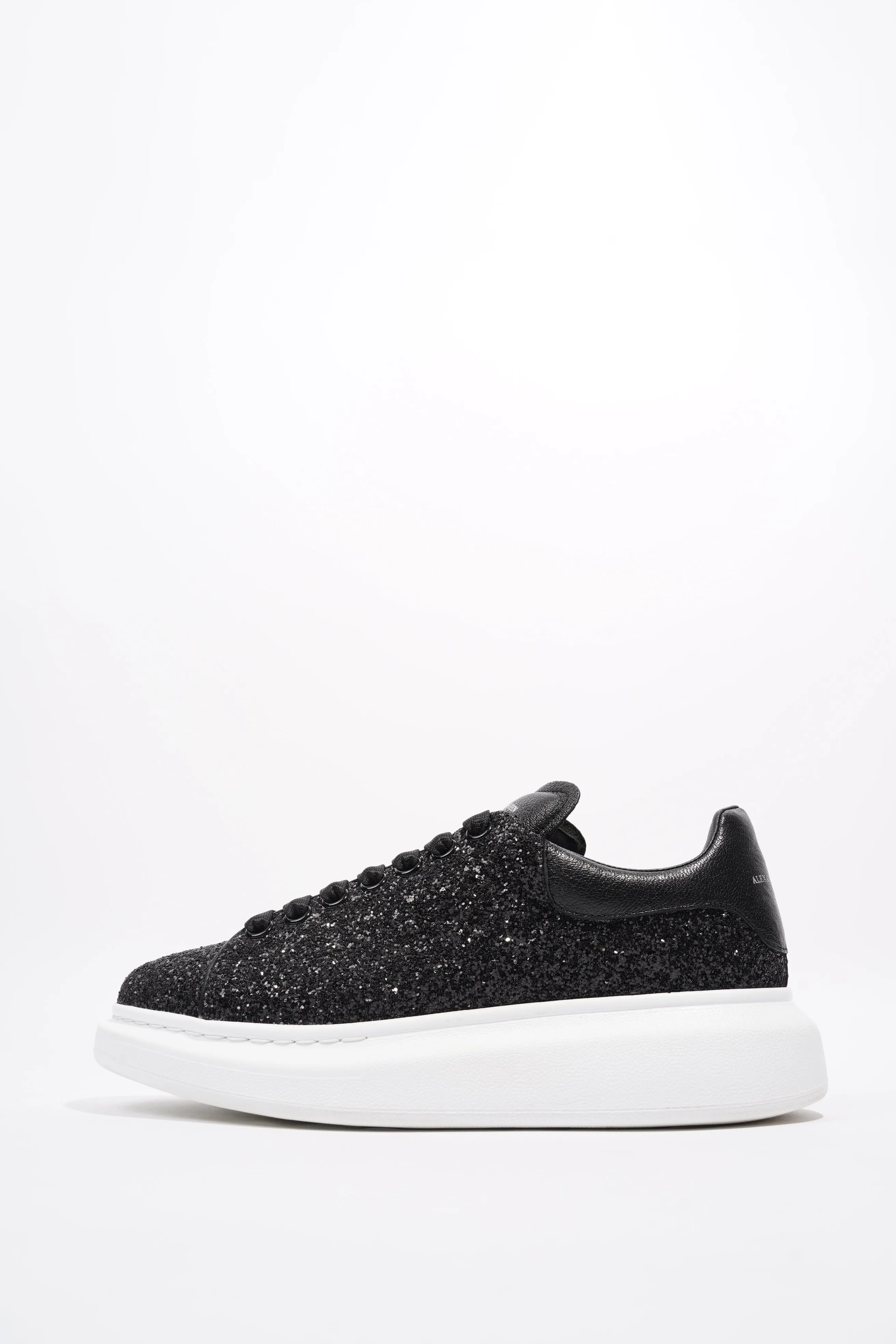 Alexander McQueen Oversized Sneaker Black Glitter / White Glitter EU 40.5 UK 7.5