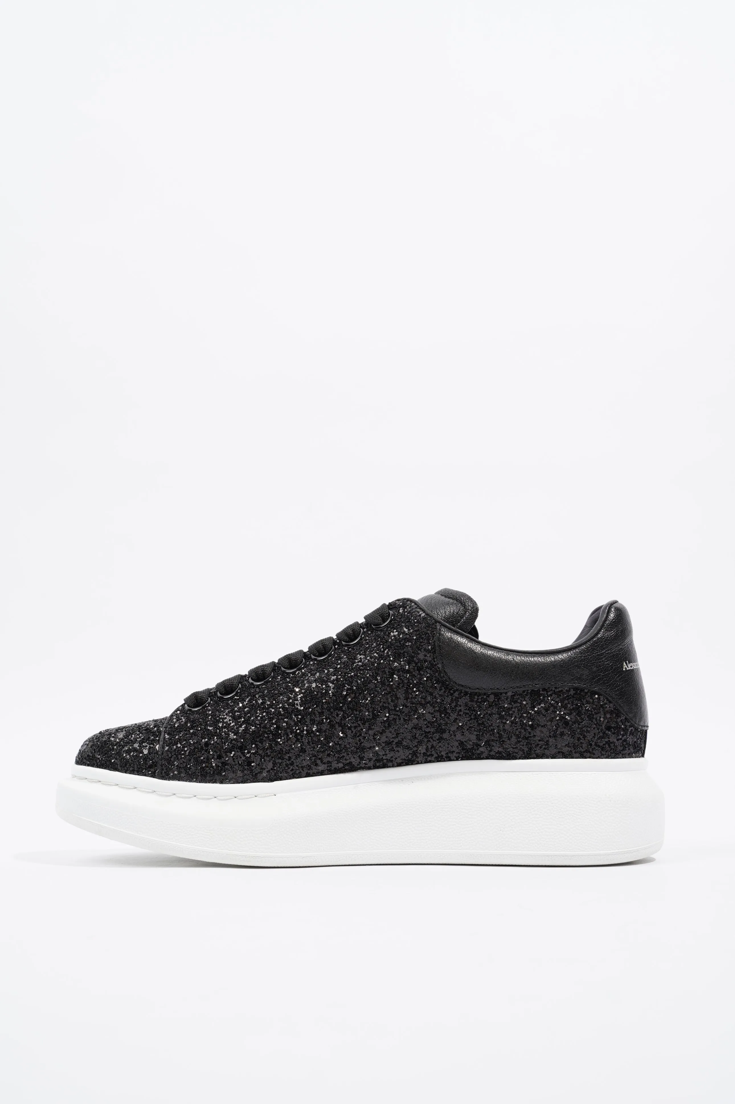 Alexander McQueen Oversized Sneaker Black / White Glitter EU 38 UK 5