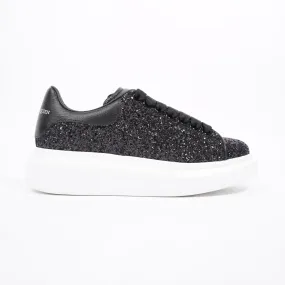 Alexander McQueen Womens Oversized Sneaker Black Glitter EU 35.5 / UK 2.5