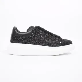 Alexander McQueen Womens Oversized Sneaker Black Glitter EU 41.5 / UK 8.5