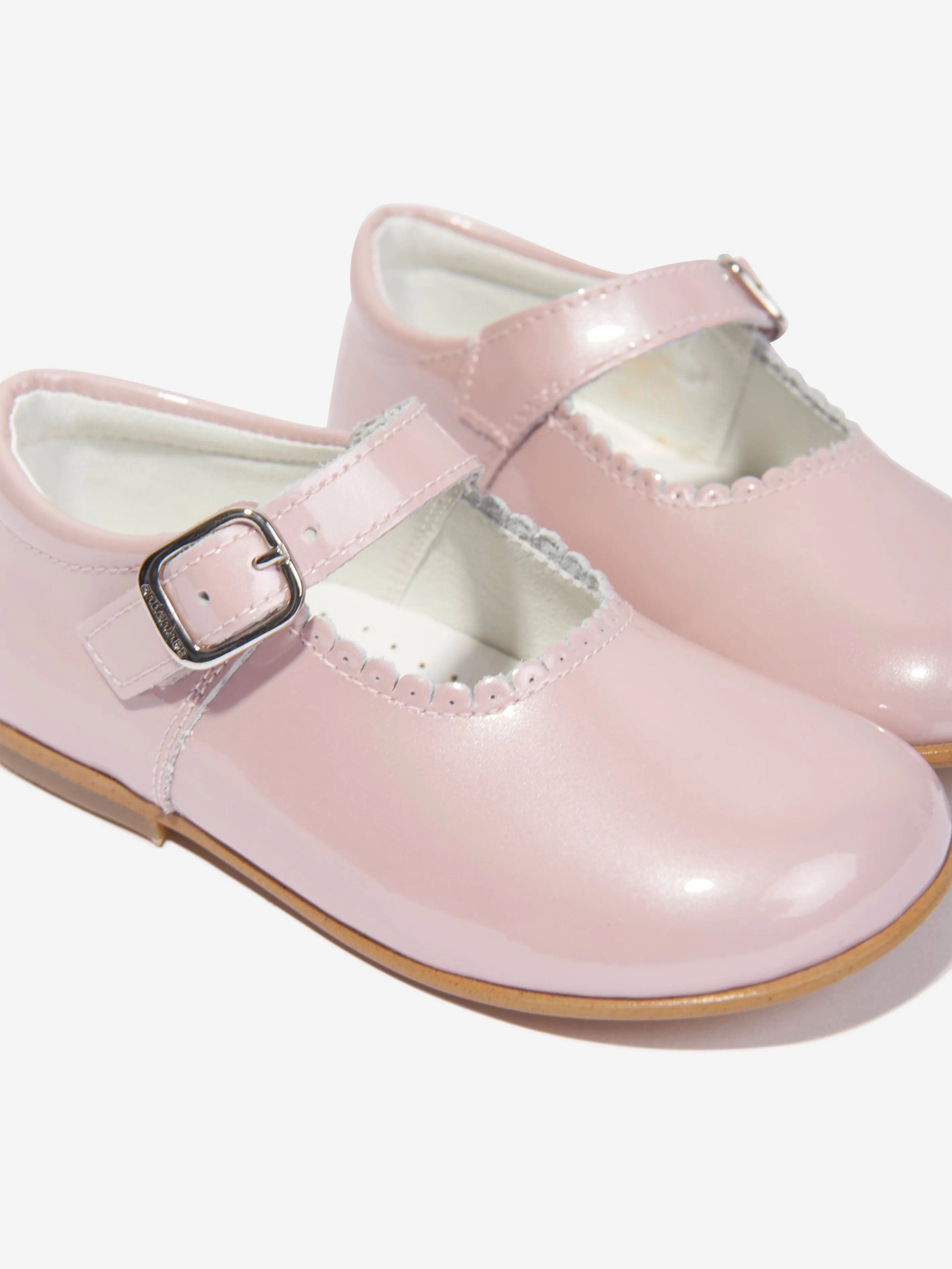 Andanines Girls Patent Leather Mary Jane Shoes in Pink