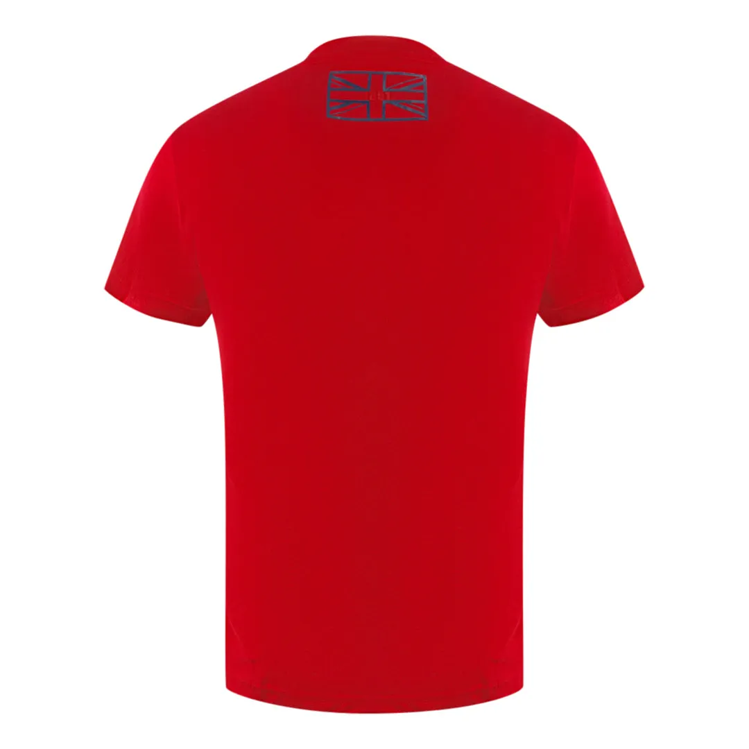 Aquascutum London Circle Logo Red T-Shirt