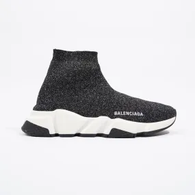 Balenciaga Speed Black Glitter / White Cotton EU 39 UK 6