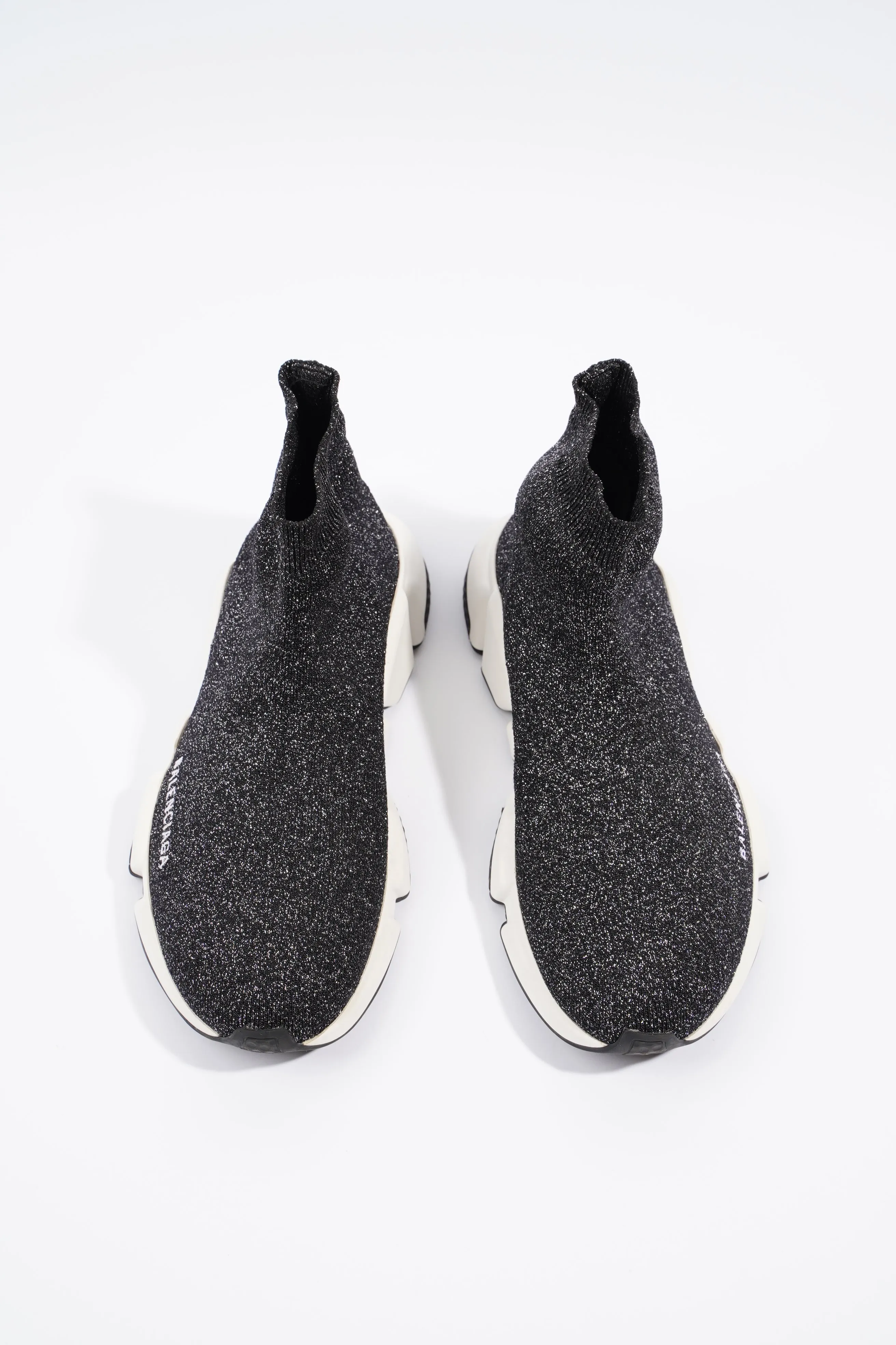 Balenciaga Speed Black Glitter / White Cotton EU 39 UK 6