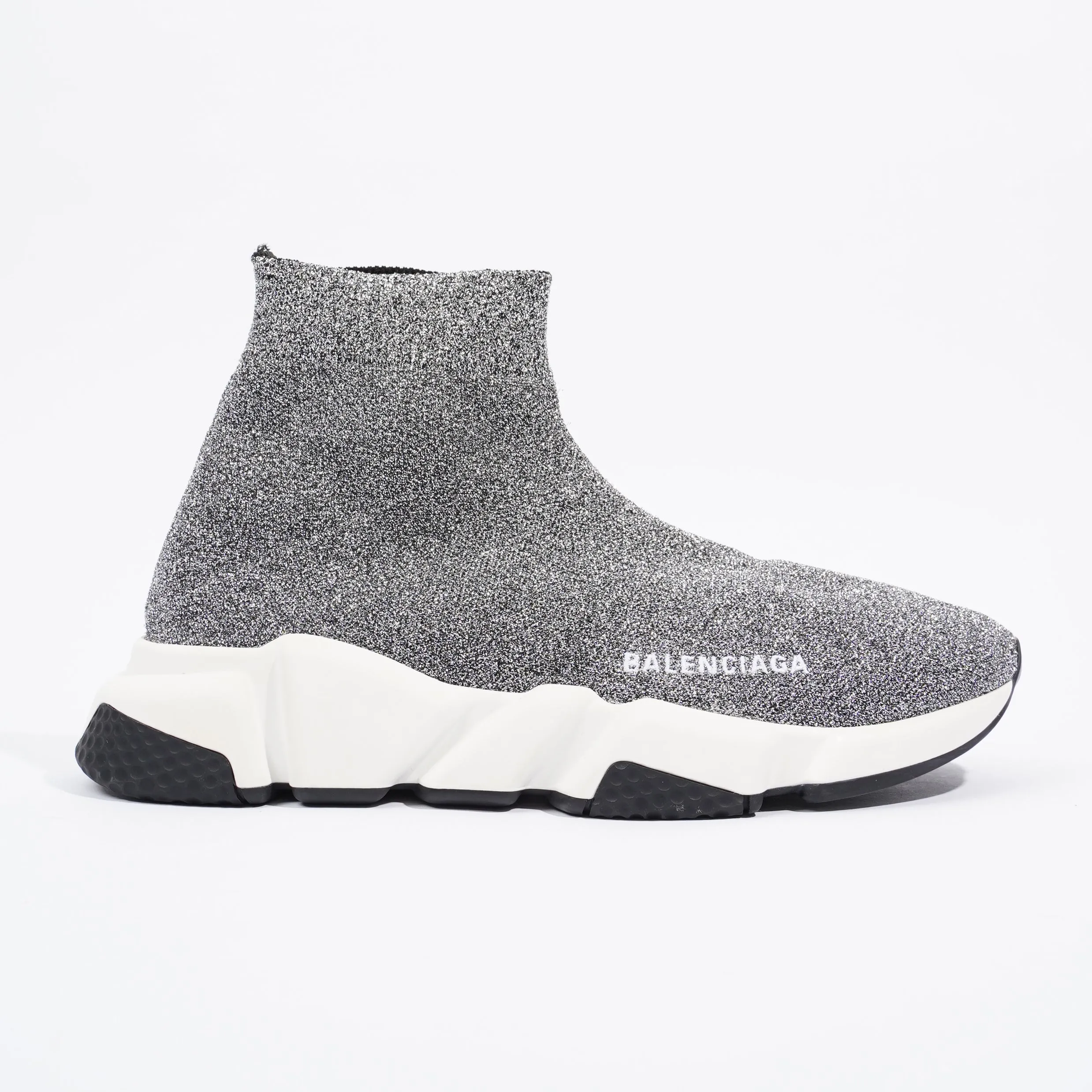 Balenciaga Speed Silver Glitter EU 38 / UK 5