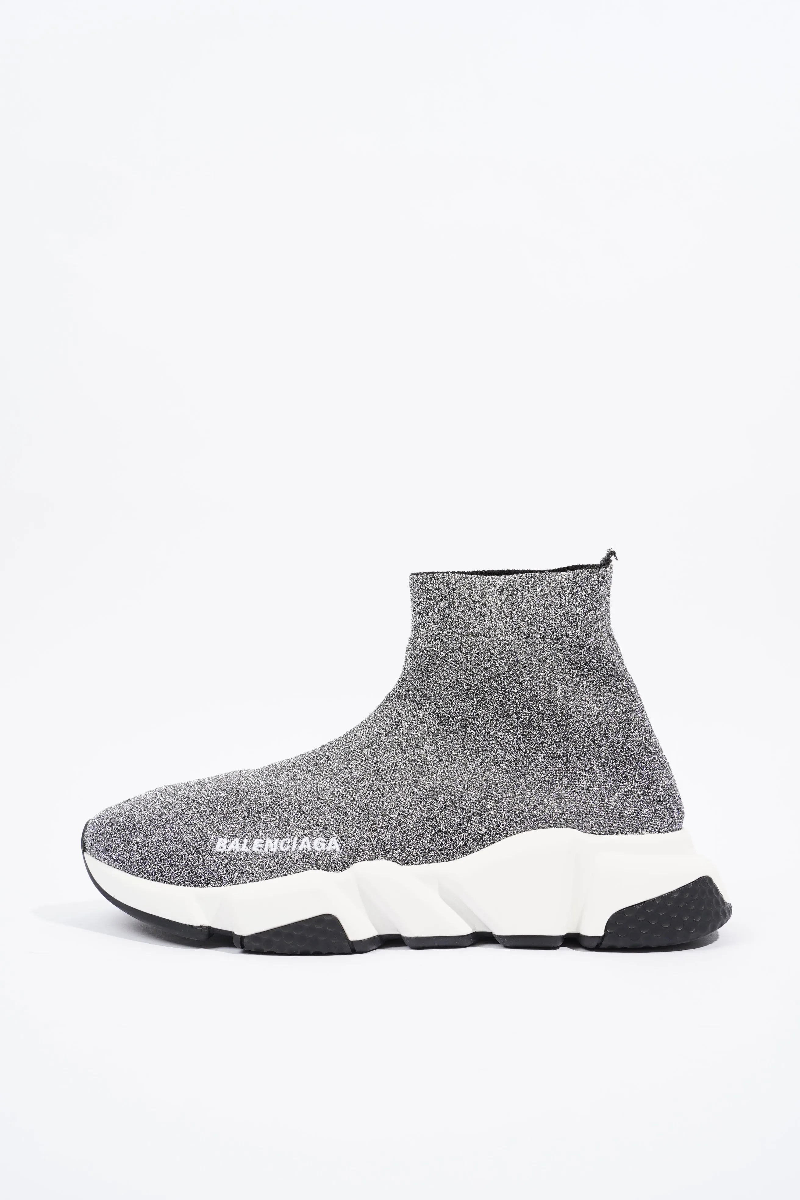 Balenciaga Speed Silver Glitter EU 38 / UK 5