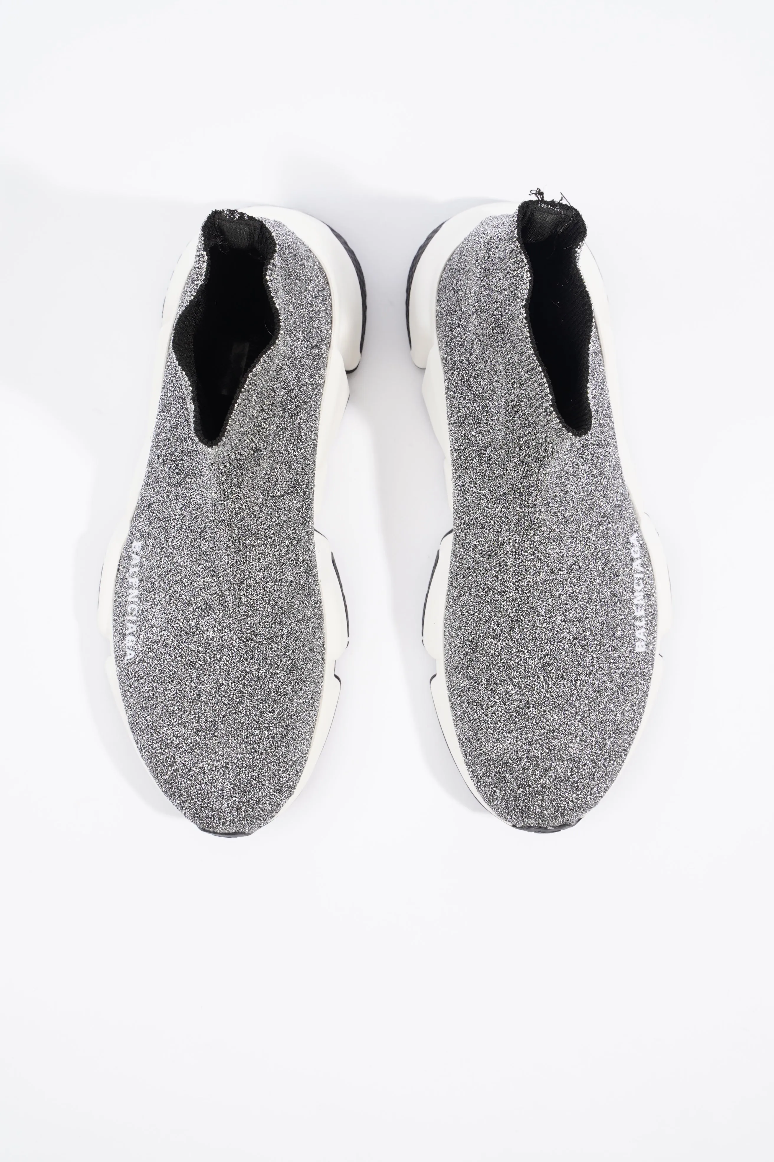 Balenciaga Speed Silver Glitter EU 38 / UK 5