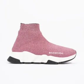 Balenciaga Womens Speed Pink Glitter EU 38 / UK 5