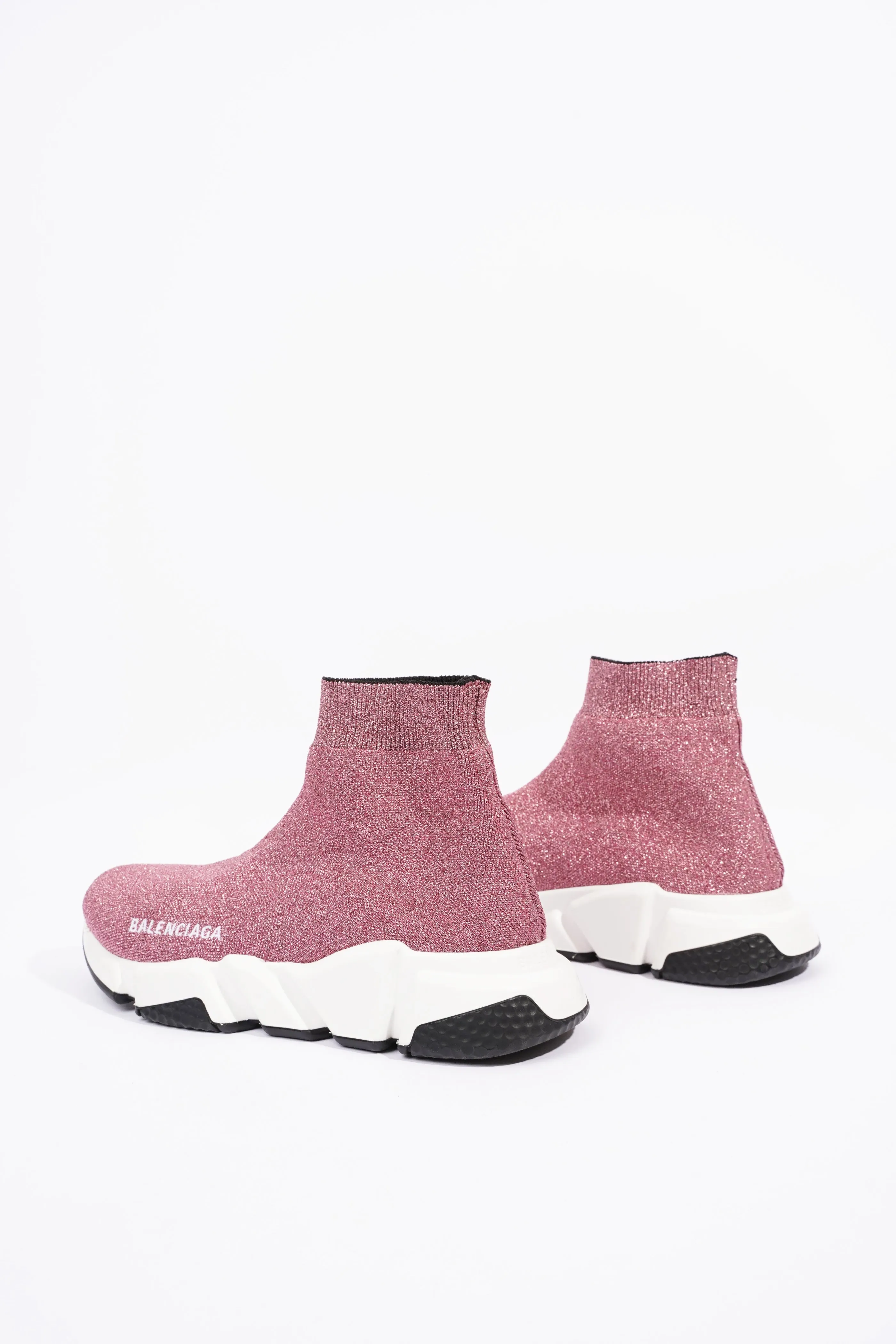 Balenciaga Womens Speed Pink Glitter EU 38 / UK 5