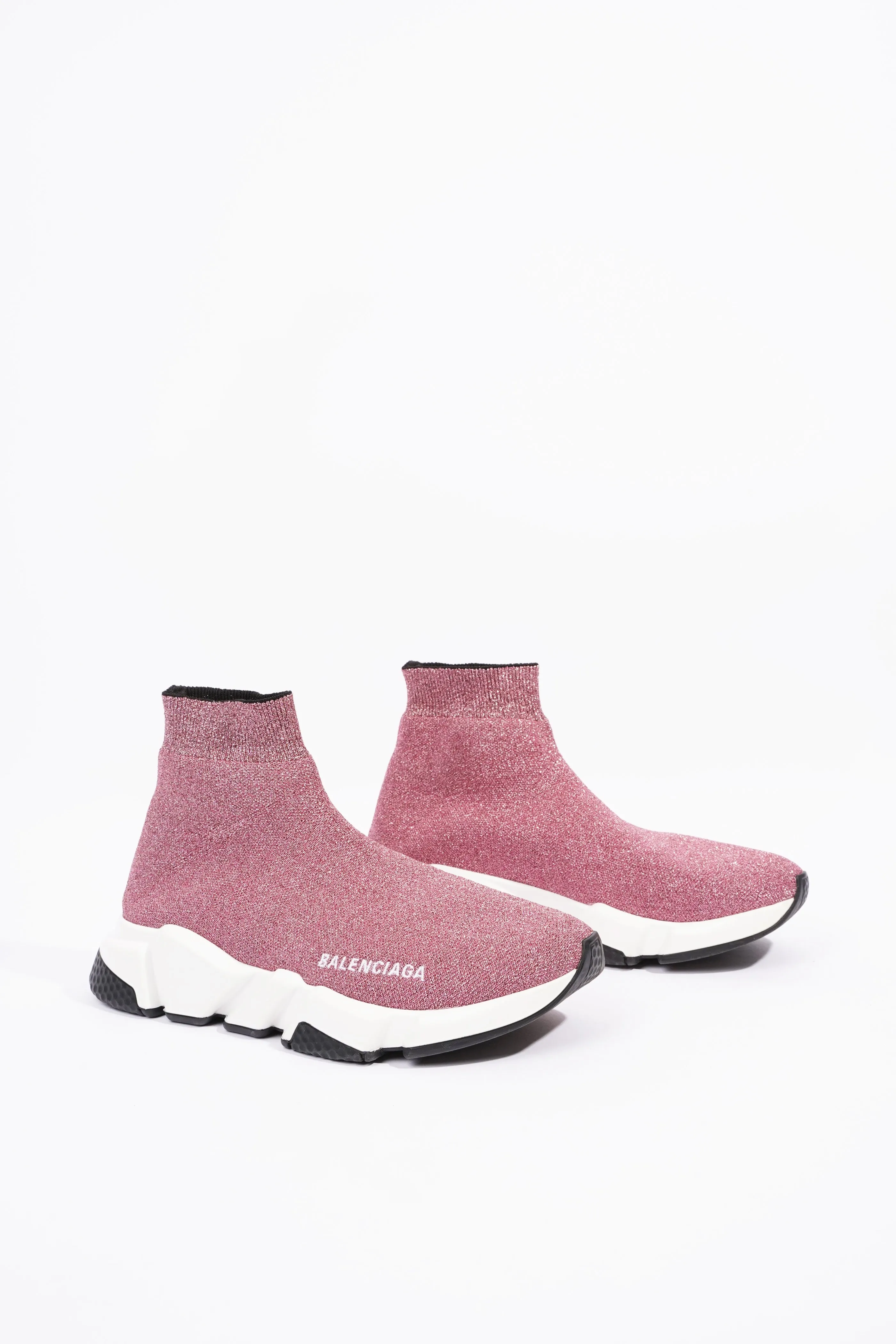 Balenciaga Womens Speed Pink Glitter EU 38 / UK 5