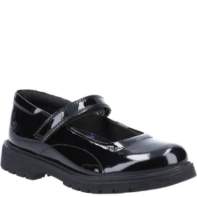 Black Tally Senior Patent School Shoes