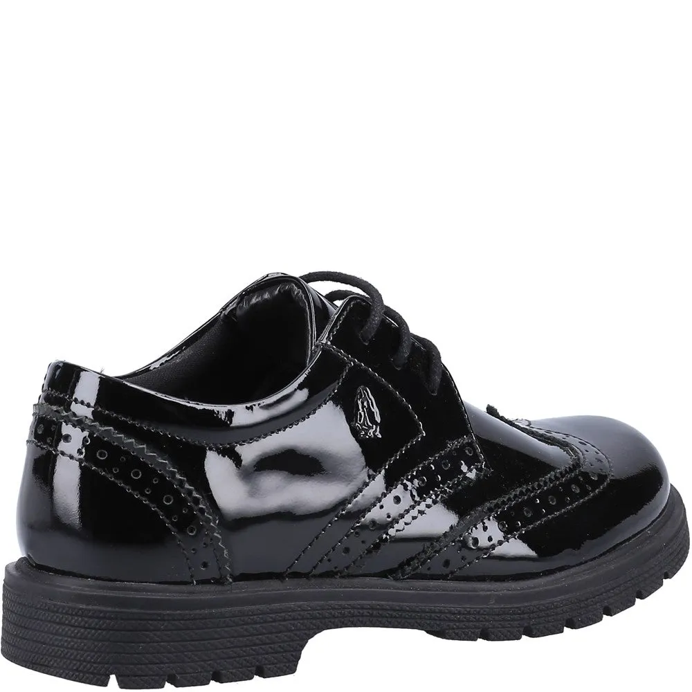 Black XL Sally Patent Senior School Shoes