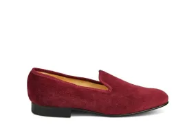 CHURCHILL VELVET SLIPPER - Burgundy