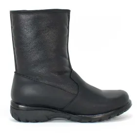 Clinic-Toe Warmers Men's Silvio Black Leather Waterproof