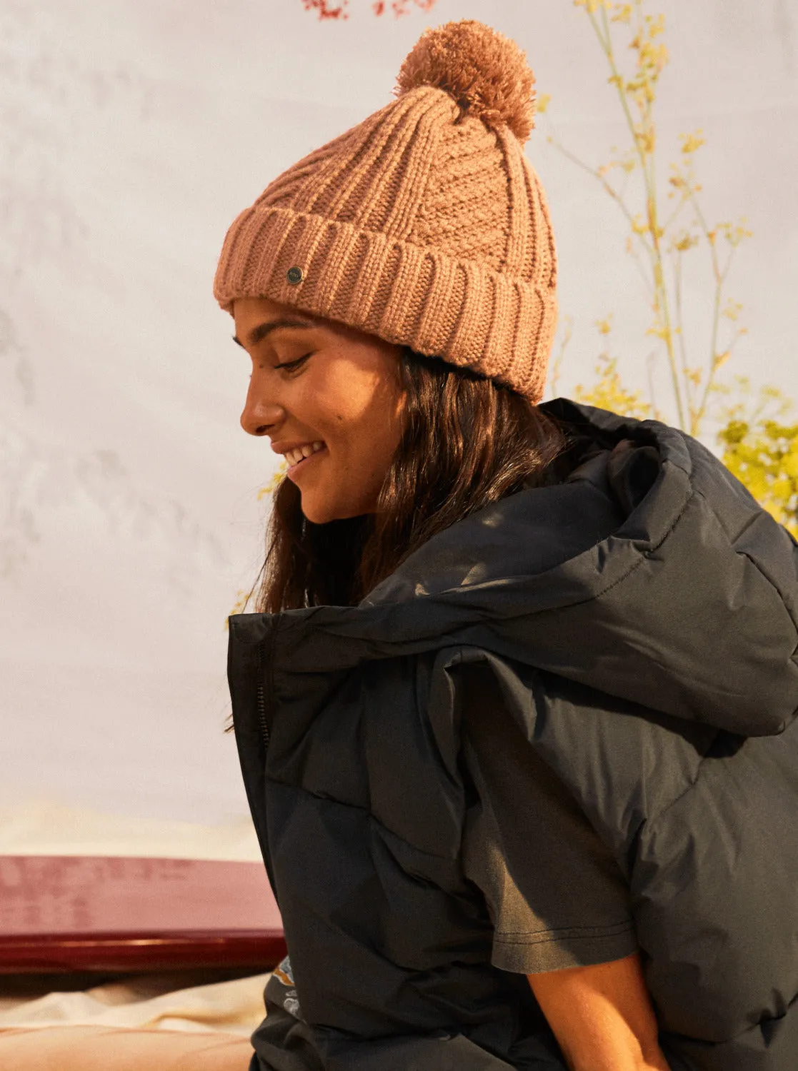 Cozy Sundown Beanie - Dusty Coral