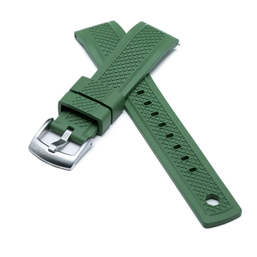 Crosshatch Rubber - Grenade Green