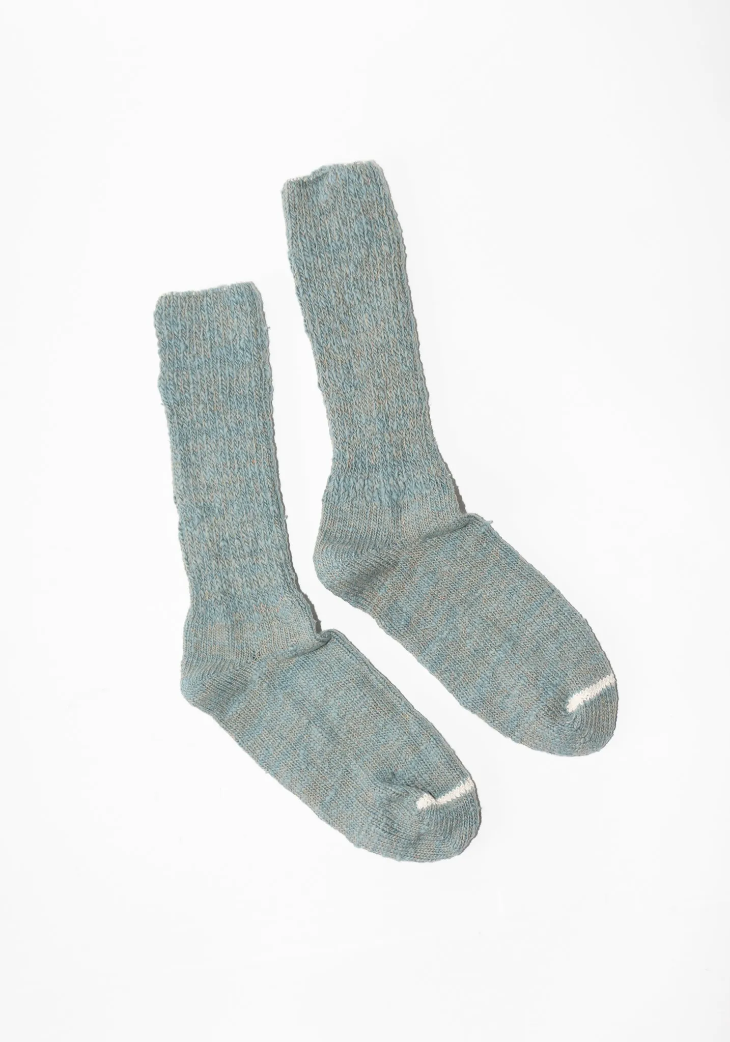 Japanese Garabou Slipper Socks in Pale Blue