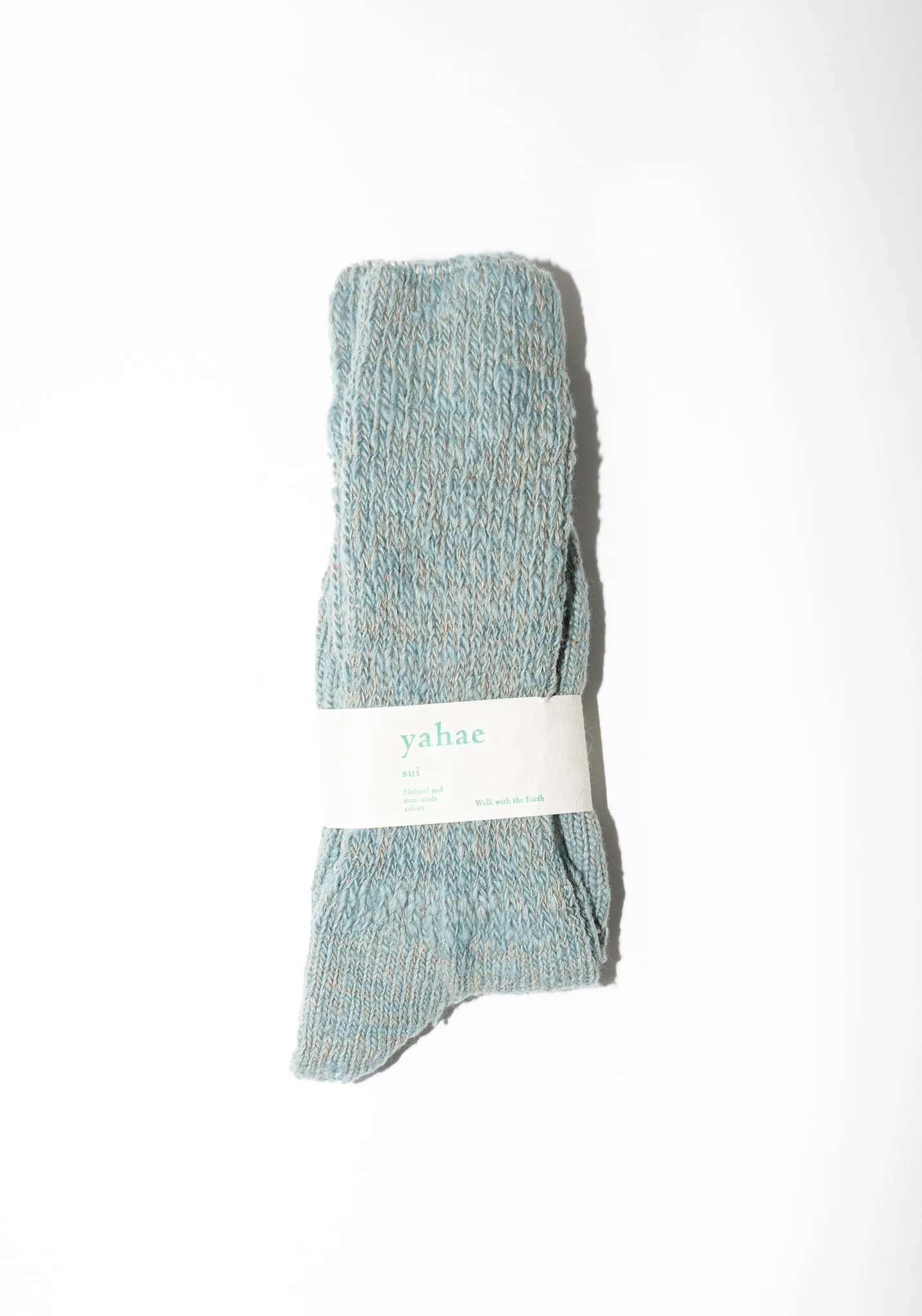 Japanese Garabou Slipper Socks in Pale Blue