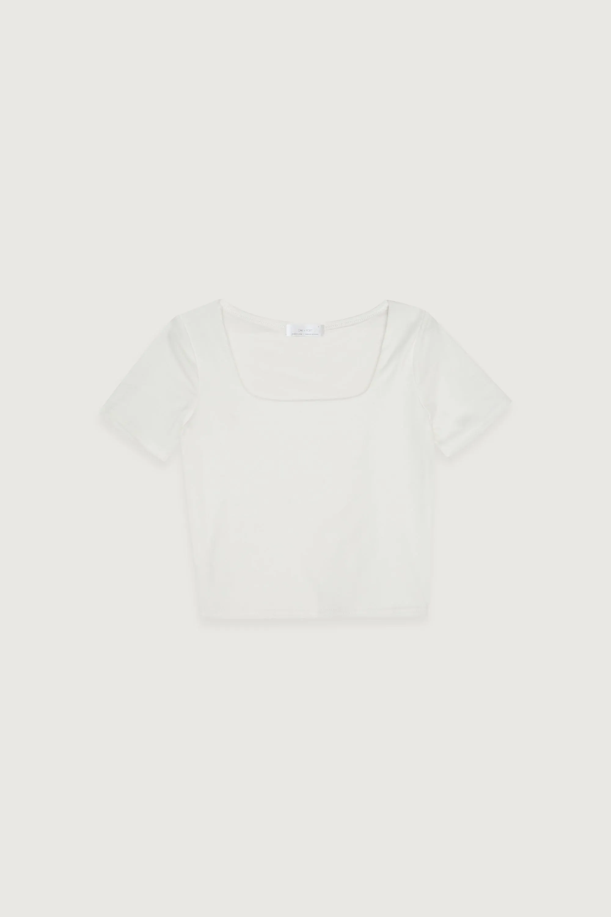 SQUARE NECK CROPPED TOP