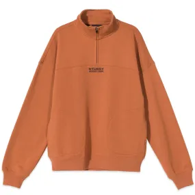 Stussy Mock Neck Half Zip Clay