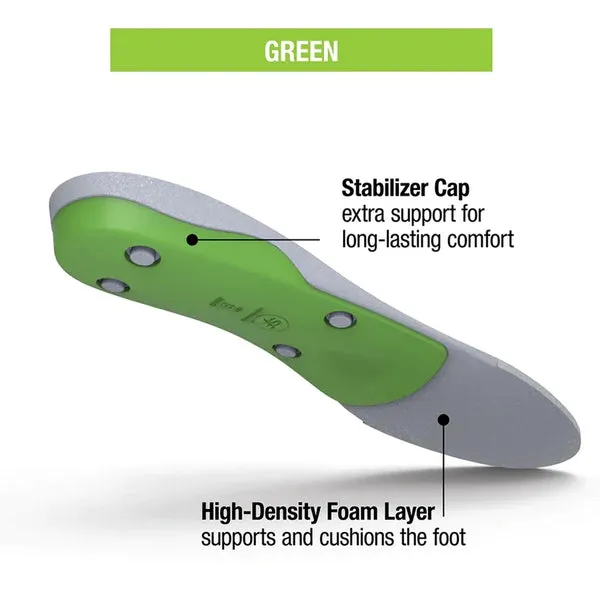 Superfeet Green All-Purpose Support High Arch Insoles