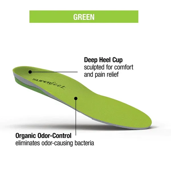 Superfeet Green All-Purpose Support High Arch Insoles