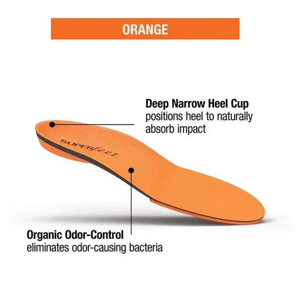 Superfeet Orange All-Purpose High Impact Support Insoles