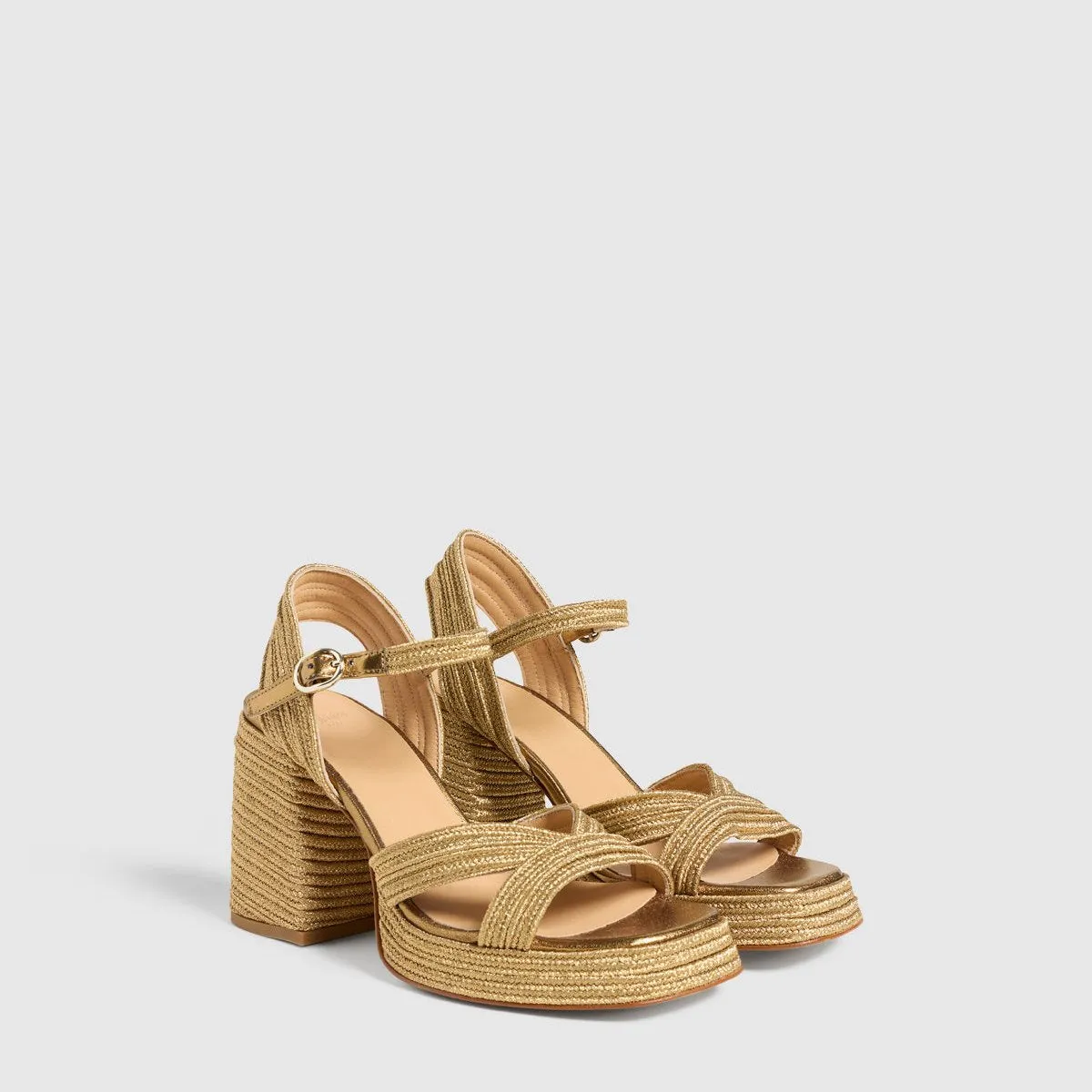 Valle Gold Platform Sandal