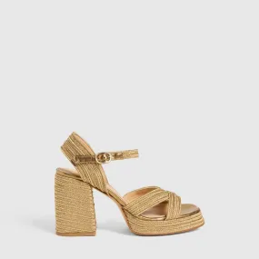 Valle Gold Platform Sandal