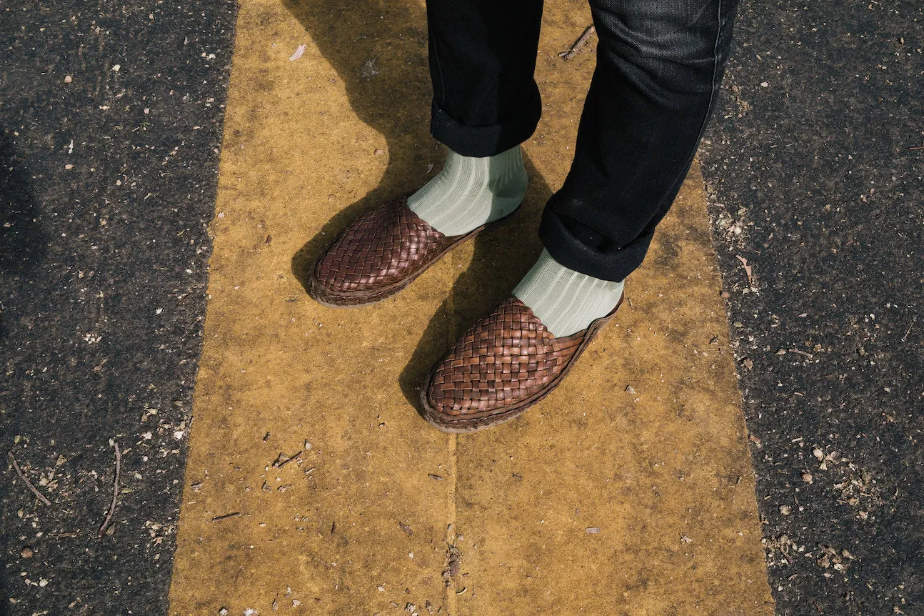 Woven City Slipper in Walnut